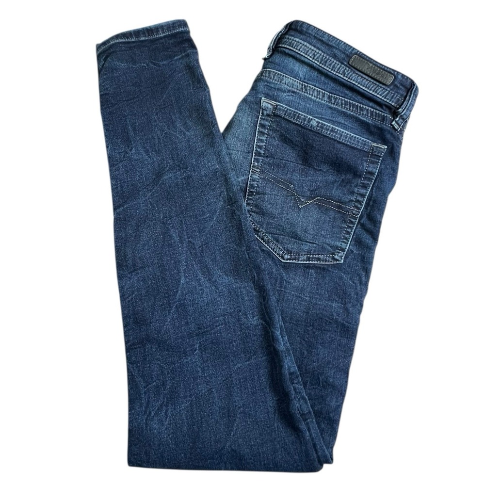 Diesel Mens 28X27 Spender Denim Sweat‎ Pants Dark Wash Skinny Jeans Stretch